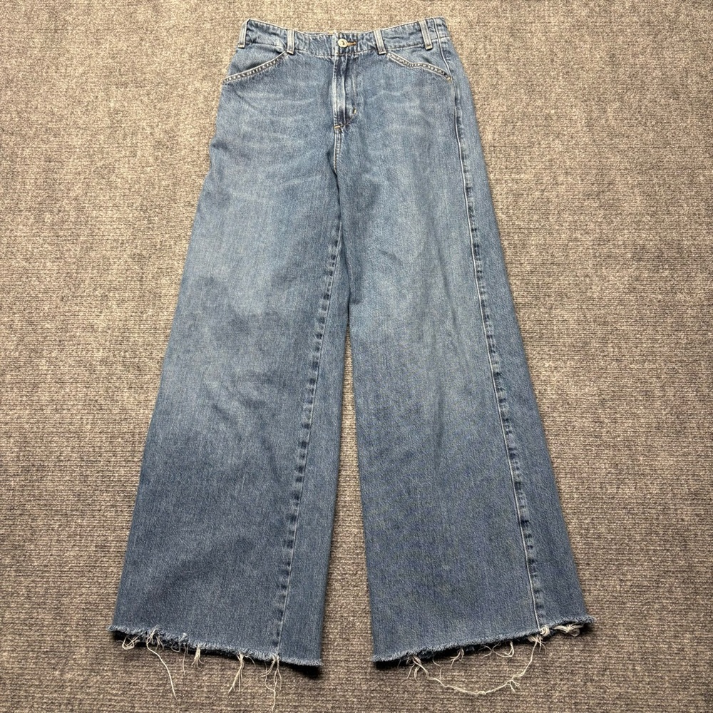 Citizens of Humanity Jeans Womens 24 Blue Paloma Baggy High Rise Wide Leg BOHO